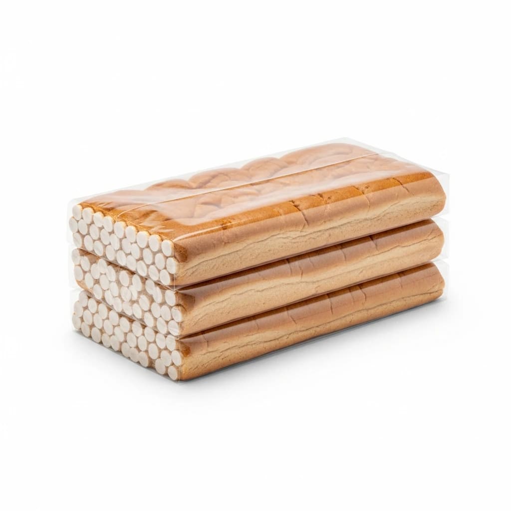 10” x 17” x 4” Clear Poly Bread Bags (1 MIL) | Case of 2500