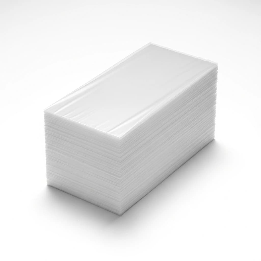 10" x 21" + 4" Clear WKT Bread Bags, 1 Mil | Case of 2500