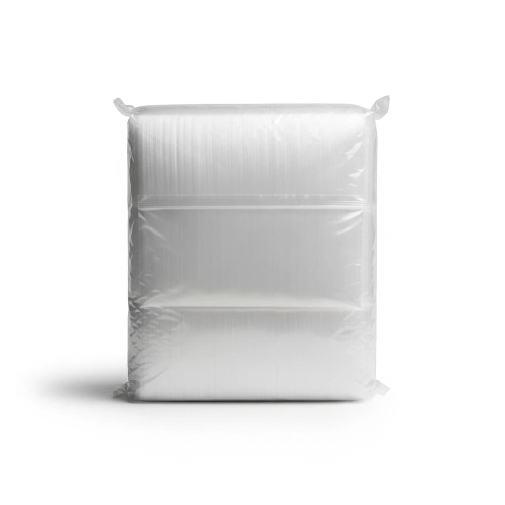 4" x 2" x 9" Clear Poly Gusseted Bags (2lb Capacity) - Bulk Pack of 5000