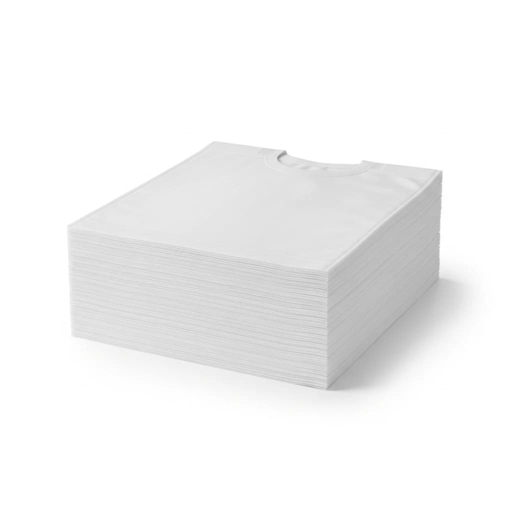 Large White Non-Woven Reusable T-Shirt Bags | 12x7x23" | 500 Count