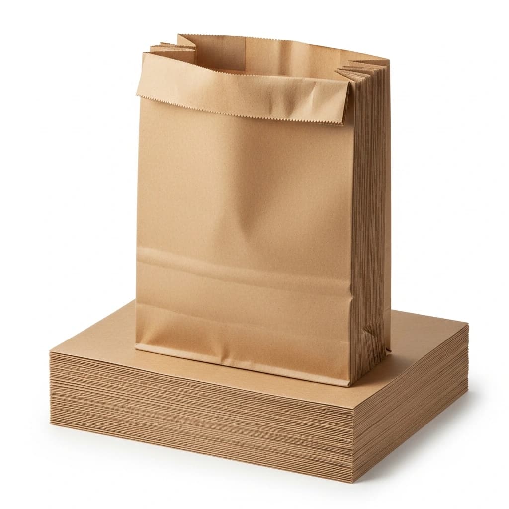 1lb Brown Kraft Paper Bags | Eco-Friendly Packaging (500 Pcs)