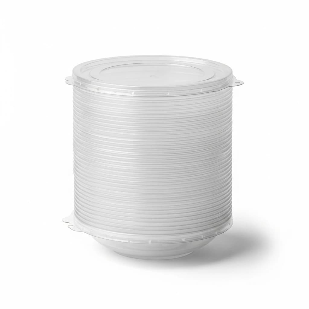 142mm PP Round Lids for 700/850/999FBM Bowls | 600 Pack