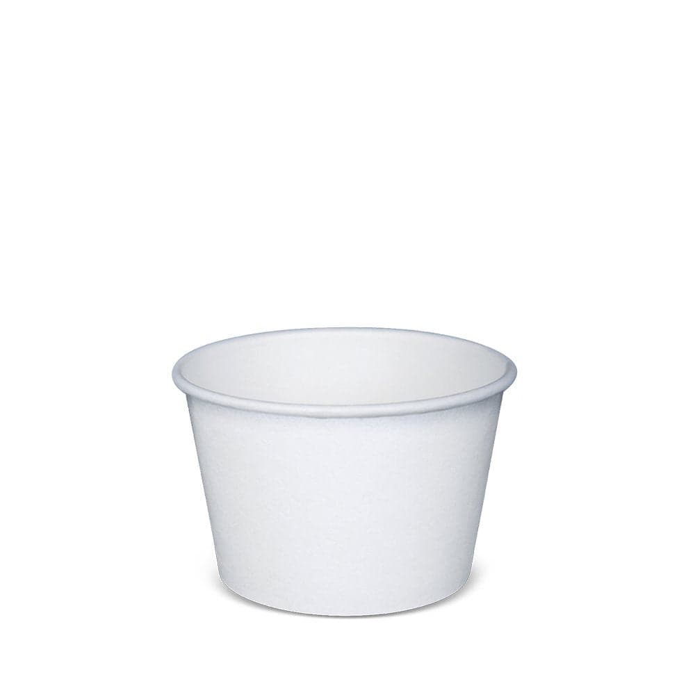 8oz White Paper Soup Cup (Base Only) | Pack of 1000