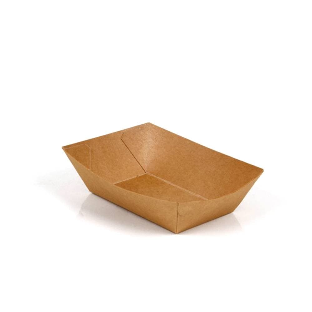 3lb Kraft Paper Food Boat Trays | Eco-Friendly Serving Solution | Pack of 500
