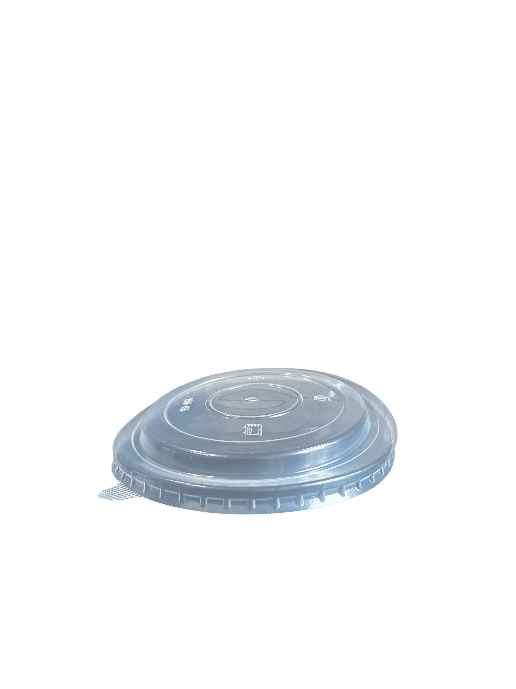 150mm Vented PP Lids with Steam Hole for Kraft Bowls | 300 Count