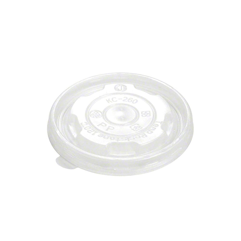 4oz Vented Clear PP Lids for Paper Cups | Case of 1000