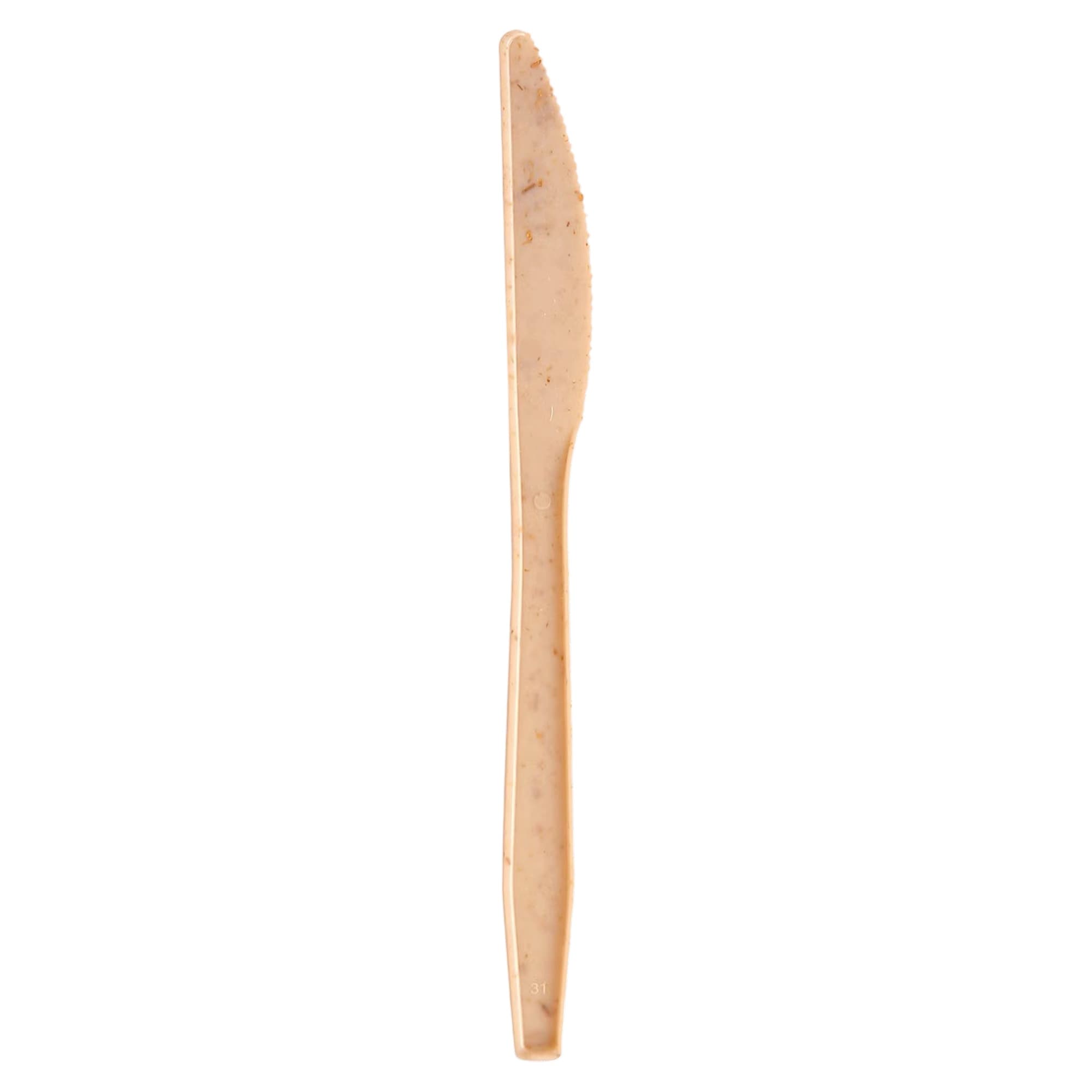 6.25" Wheat Straw Fibre Knife (Recyclable) | 1000 Pieces per Case