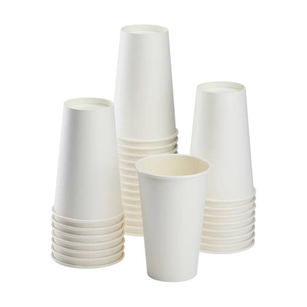 16oz White Hot Paper Cups | `86 Solutions` Commercial Pack (1000 Count) - Image 2