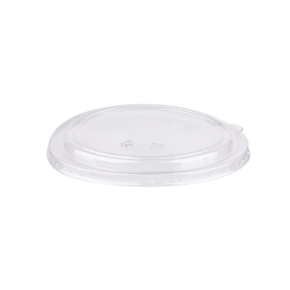 150mm Clear PET Round Lid for 20-32oz Kraft Bowls | 300 Count