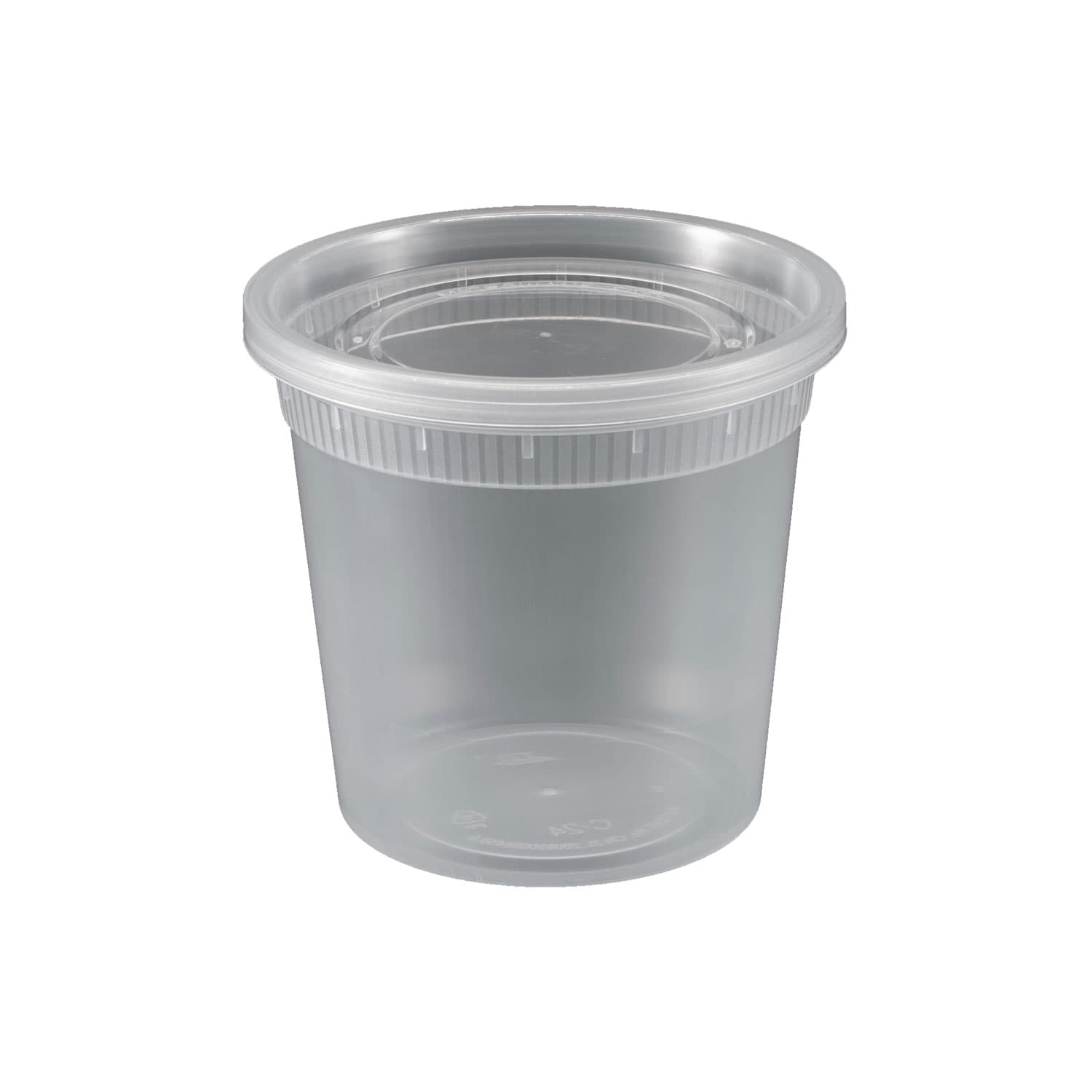 24oz Clear Deli Soup Containers with Lids | Pack of 240 Sets