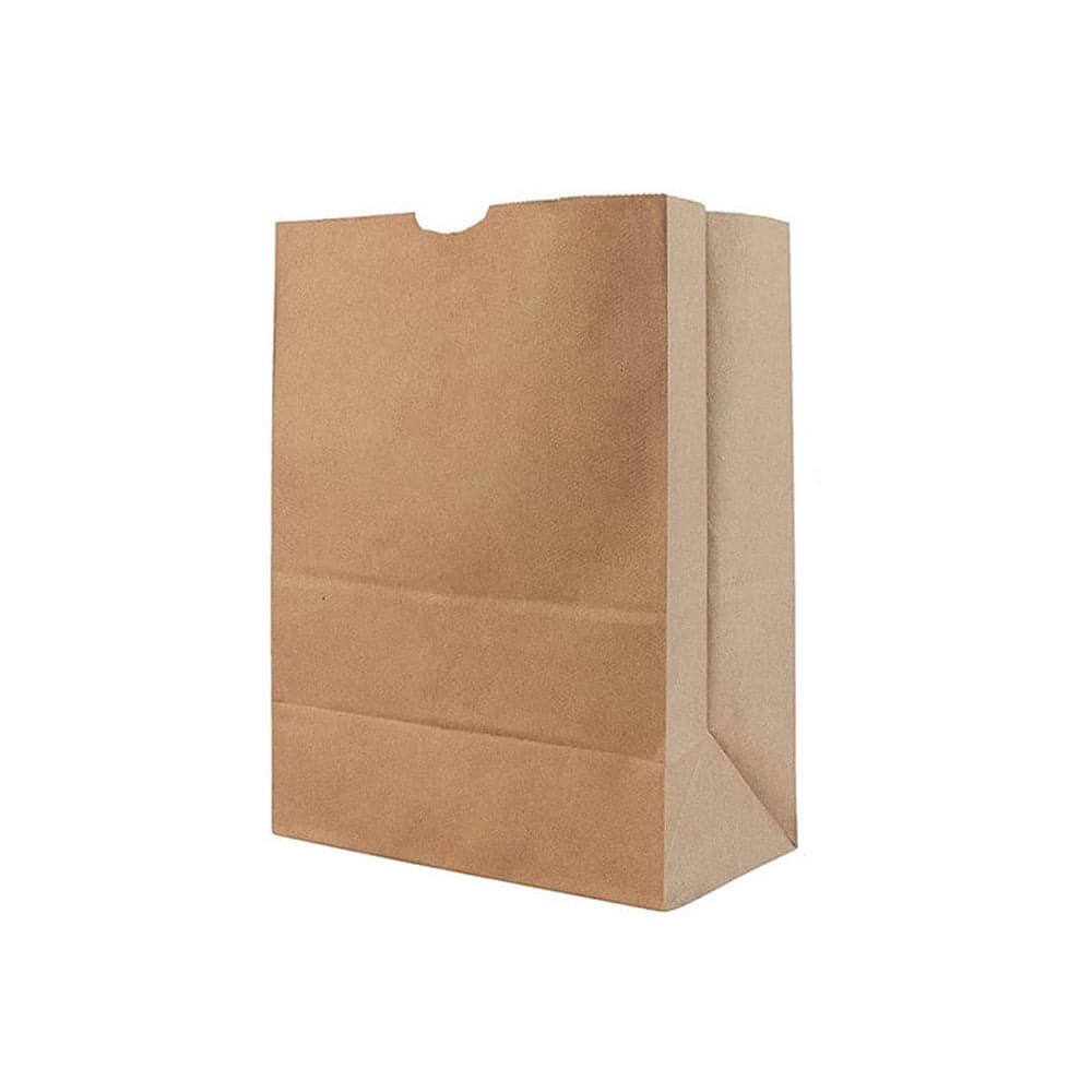 #606 Heavy-Duty Kraft Paper Bag (50lb Capacity), 12x7x17" | 500 Pcs
