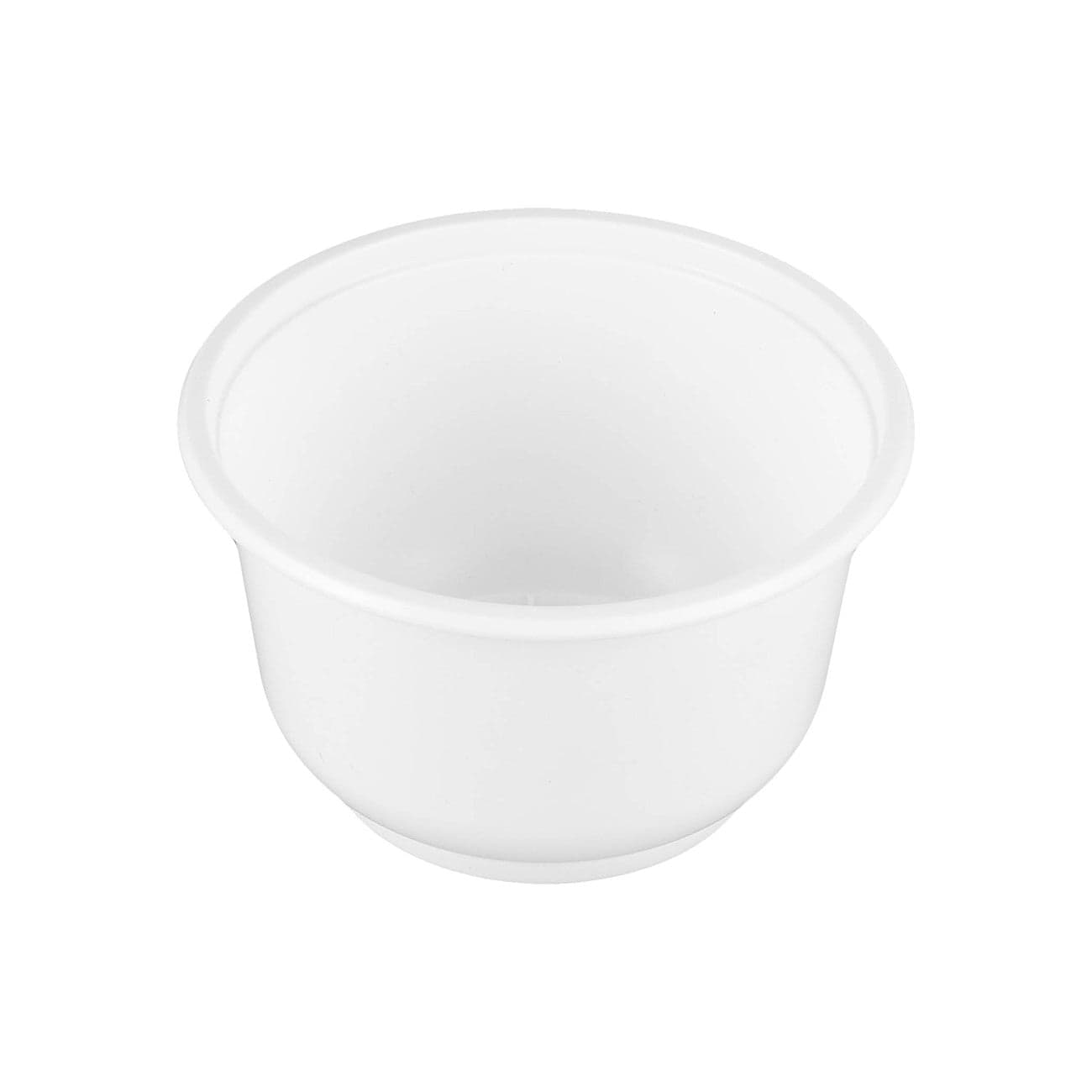 16oz White Polypropylene (PP) Round Bowls | Base Only | Case of 1000
