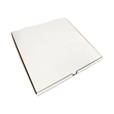 14-Inch White Pizza Boxes | Premium Corrugated Cardboard | Pack of 50