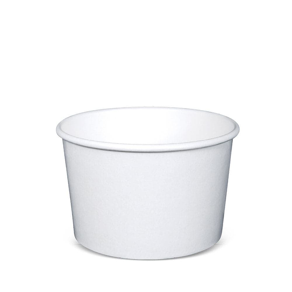 16oz White Paper Bowls (Base Only) | Sustainable Food Containers - Pack of 500