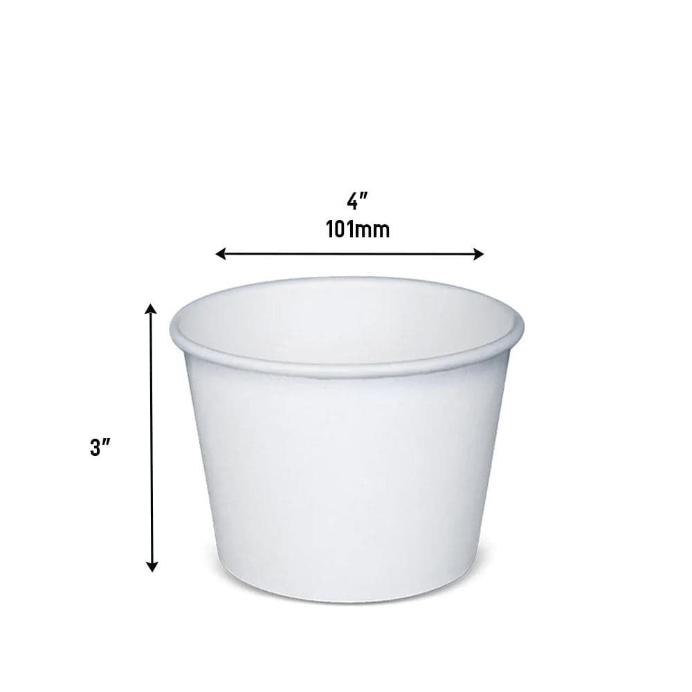 12oz Premium White Paper Soup Cup (Base Only) | Case of 500 - Image 2