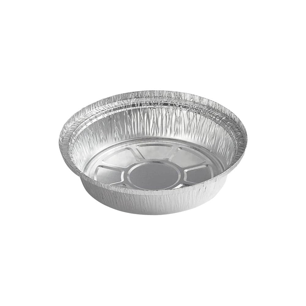 7" Round Aluminum Foil Take-Out Containers (Base Only) | Pack of 500