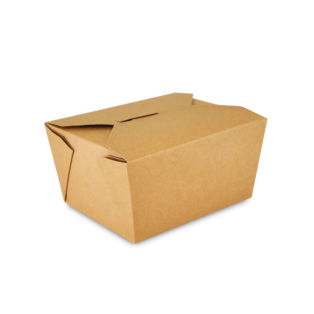#1 Kraft Take-Out Box (4.5 x 3.5 x 2.5") | 26oz Capacity | 400 Count