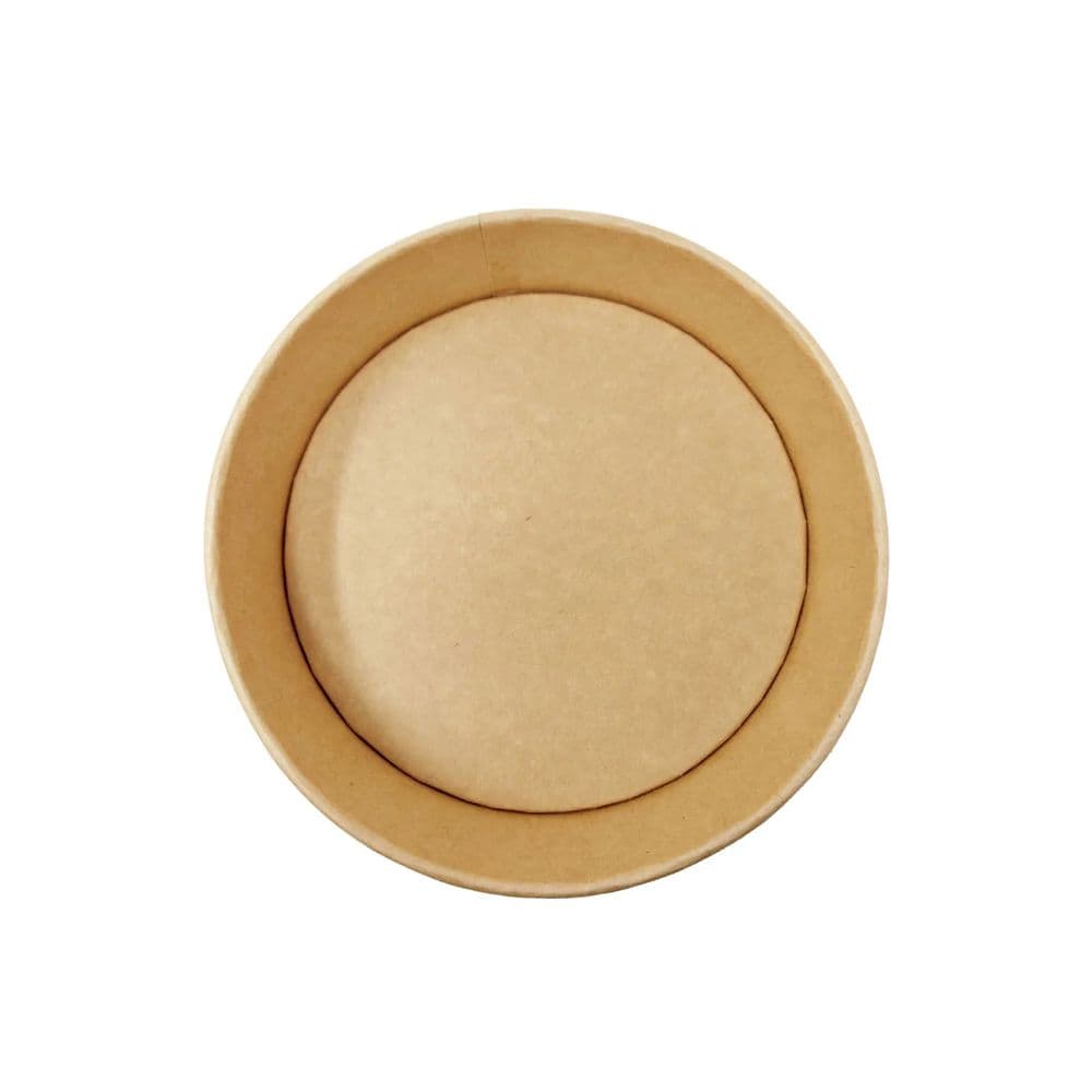 32oz (1000ml) Kraft Round Paper Food Bowl (Base Only) | Pack of 300 - Image 3