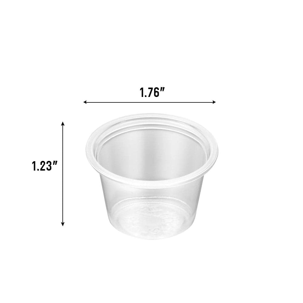 1oz Clear Polypropylene Portion Cup (Cup Only) | Case of 2500 - Image 3