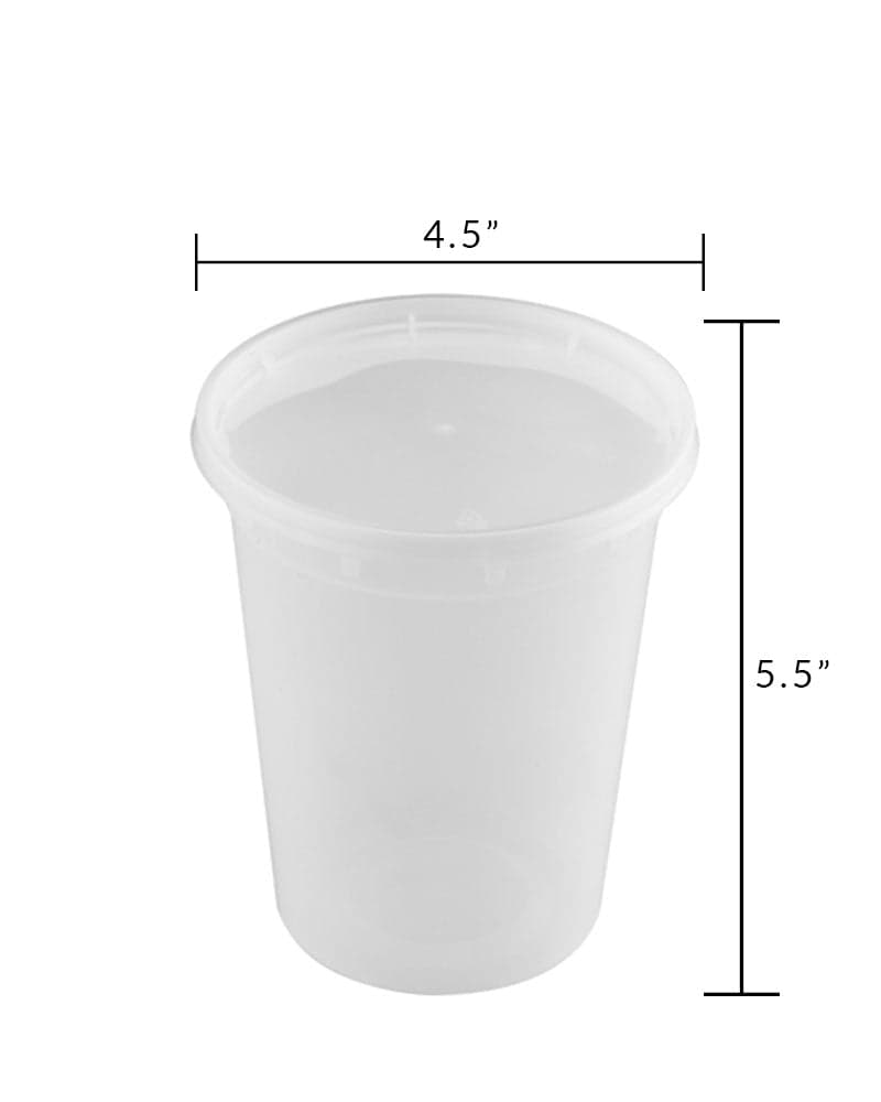 32oz Clear Deli Soup Container with Lid | Pack of 240 - Image 2