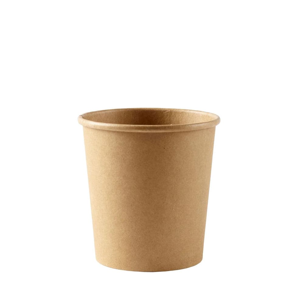 16oz Kraft Paper Soup Cup (Base Only) | Eco-Friendly Takeaway | 500 Pcs
