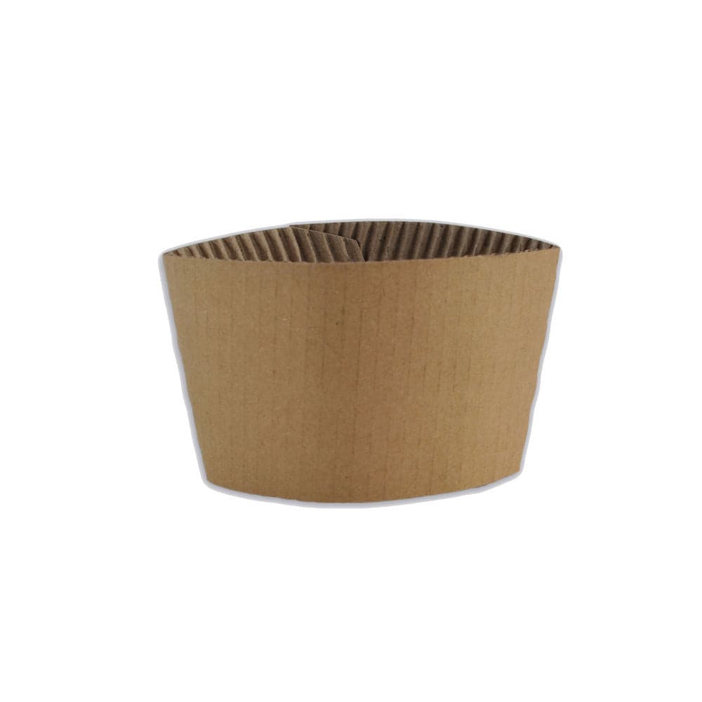 Corrugated Kraft Paper Coffee Sleeves | Natural Brown | 1000 Count