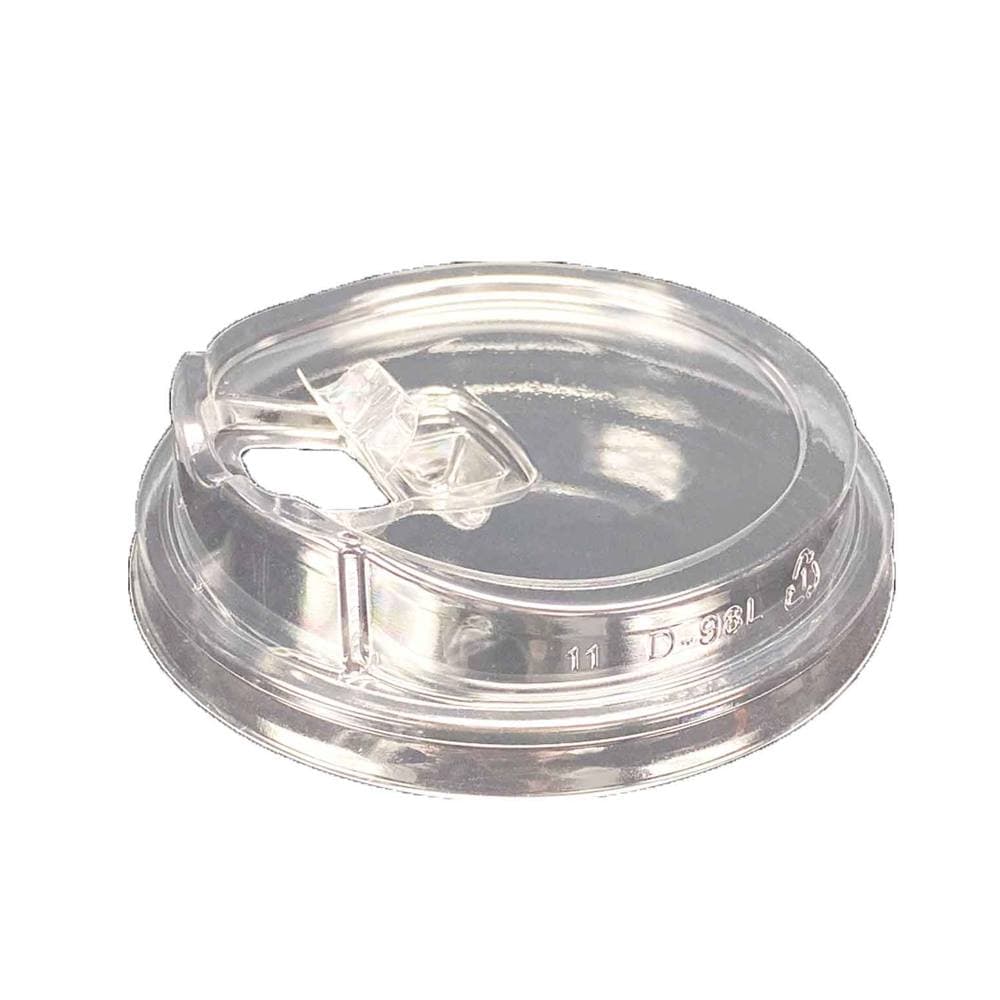 98mm Clear Sippy Lids for 12-24oz PET Cups | Bulk Pack of 1000