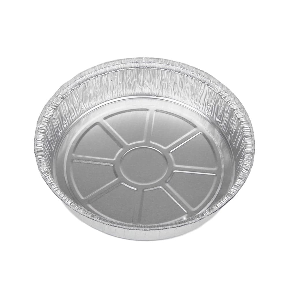 8" Round Aluminum Foil Container (Base Only) | Pack of 500 - Image 2