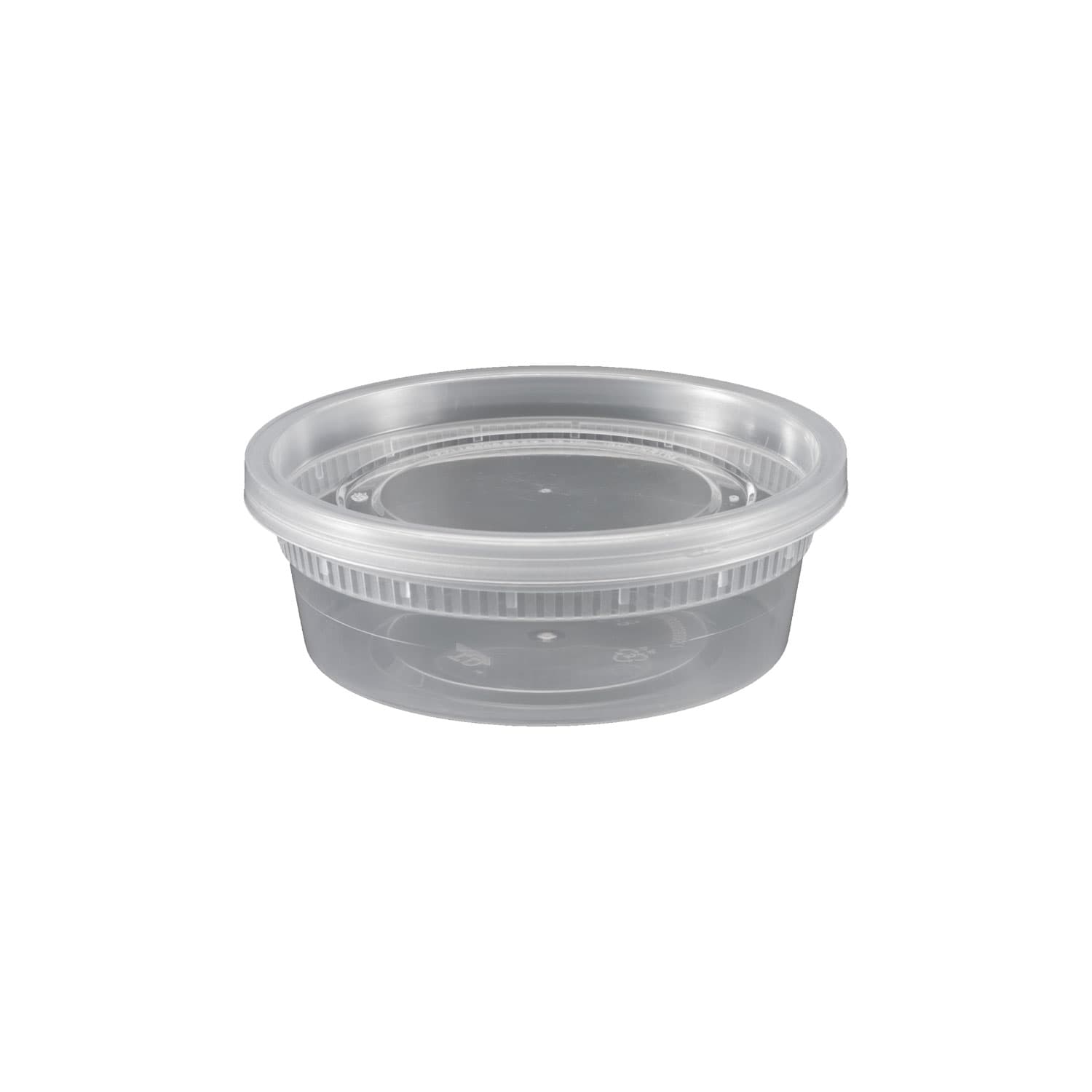 8oz Clear Deli Soup Container with Leak-Resistant Lid | Pack of 240 Sets - Image 1