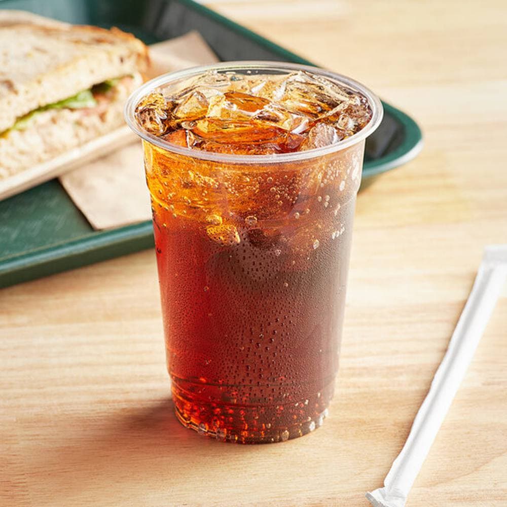 16oz Clear PET Plastic Cold Cups | Premium Recyclable Beverage Cups - Case of 1000 - Image 2